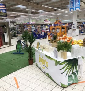Animation commerciale en magasin - Vélo smoothies