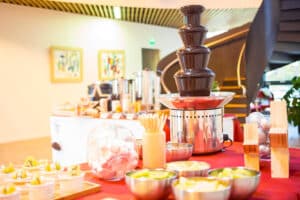 Animation en entreprise - Fontaine chocolat