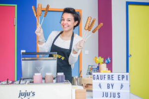 Animation en entreprise - Gaufre sucette