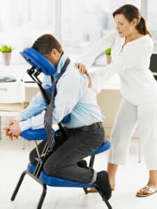 Animation en entreprise - massage