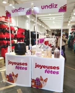 Animation commerciale marketing Chocolat chaud magasin Undiz