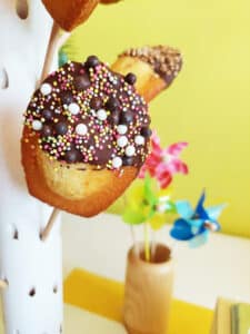 Animation Madeleines sucettes au chocolat